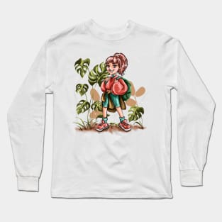 girl traveler Long Sleeve T-Shirt